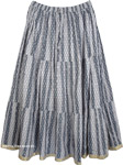 Soft Cotton Printed Skirt [4136]